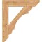 Ekena Millwork Olympic Slat Smooth Bracket w/ Offset Brace, Western Red Cedar, 7 1/2"W x 34"D x 38"H BKT0806X34X38OLY06SWR - alternate 4